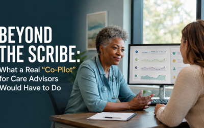 Beyond the Scribe: What a Real “Co-Pilot” for Care Advisors Would Have to Do